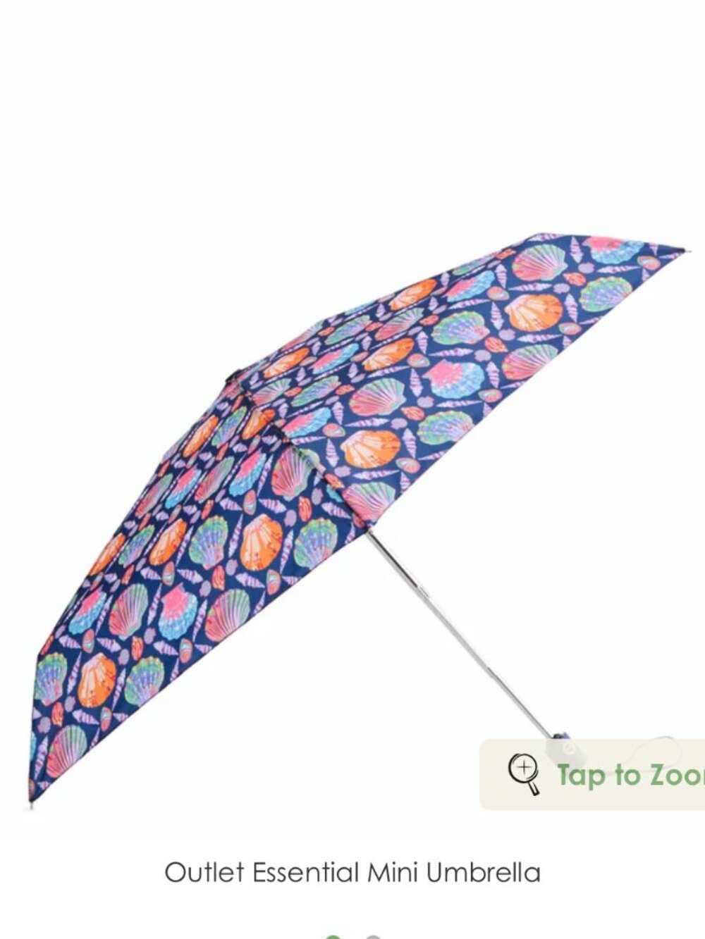 Vera Bradley Mini Umbrella Seashell-Ebrate NWT